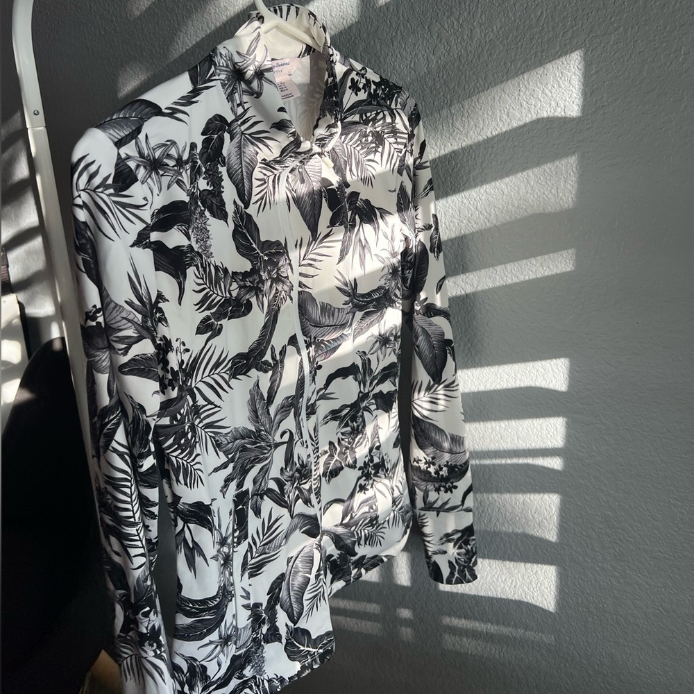 Tommy Bahama Tropical Print zip up